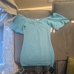 O'Neill Sky Blue Textured Dress